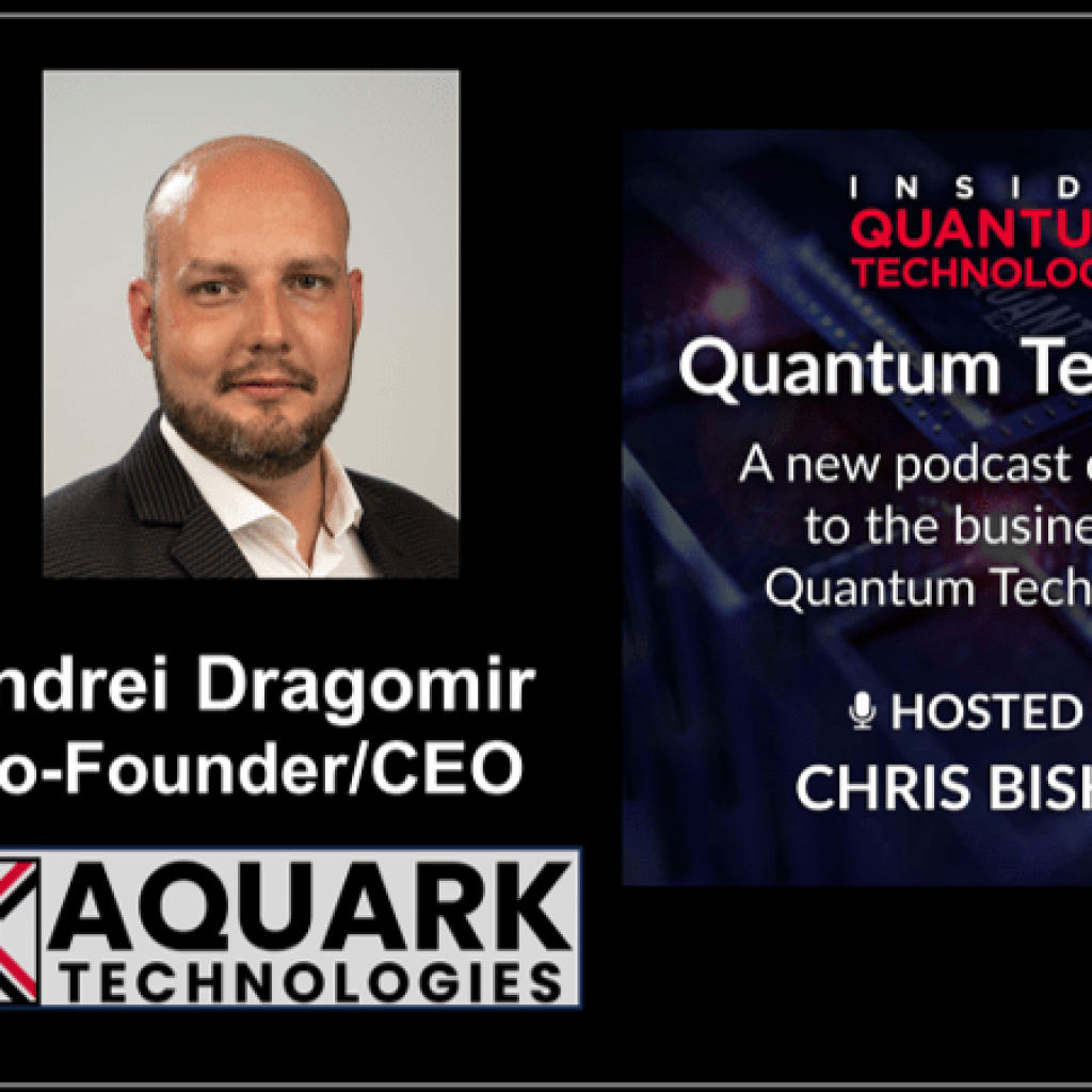 CEO of Aquark Technologies Andrei Dragomir speaks with podcast host Christopher Bishop about his journey into the quantum industry and founding Aquark Technologies.